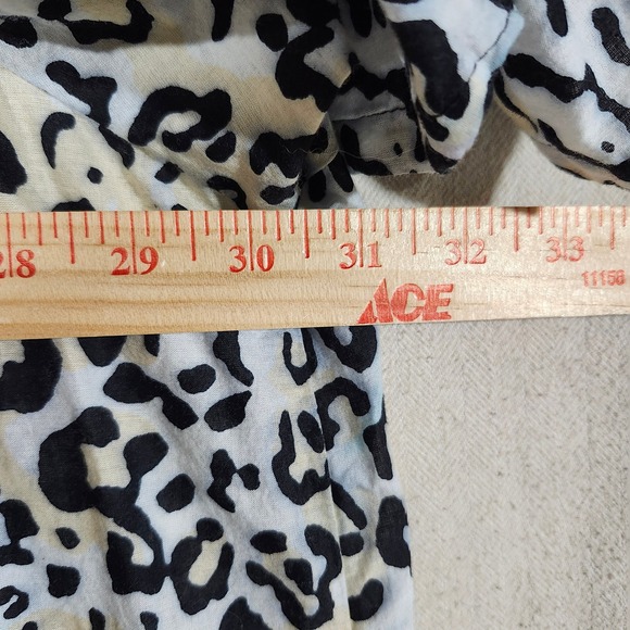 Only Necessities 5X Maxi Dress Floral Leopard Print Cotton Short Sleeve Pockets - Picture 8 of 9